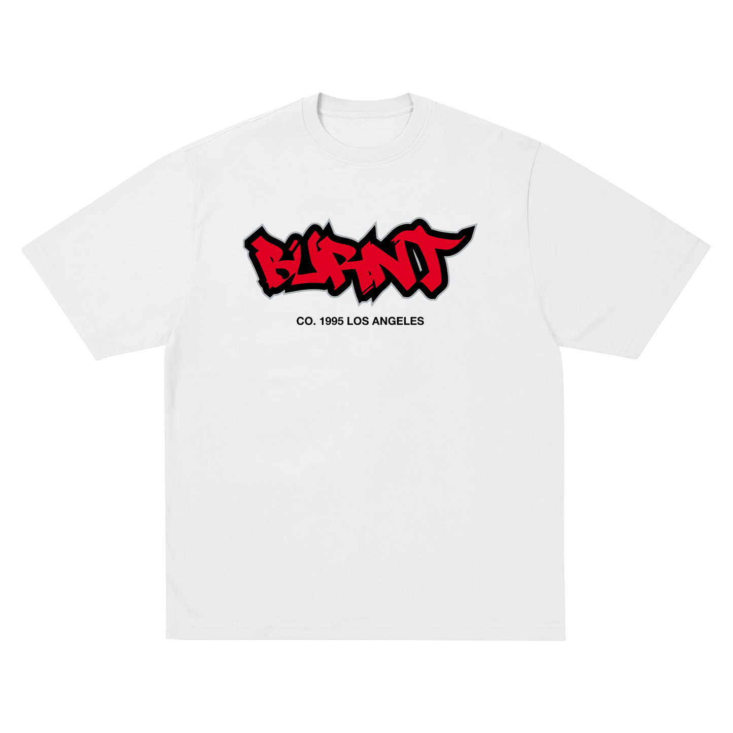 BURNT LOGO TEE [WHITE]