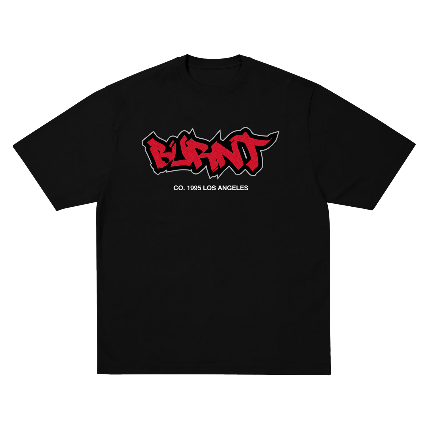 BURNT LOGO TEE [BLACK]